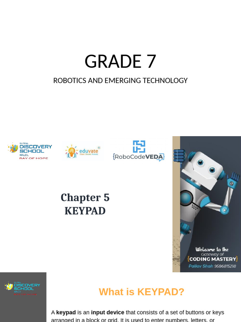 Understanding Keypads in Robotics | PDF