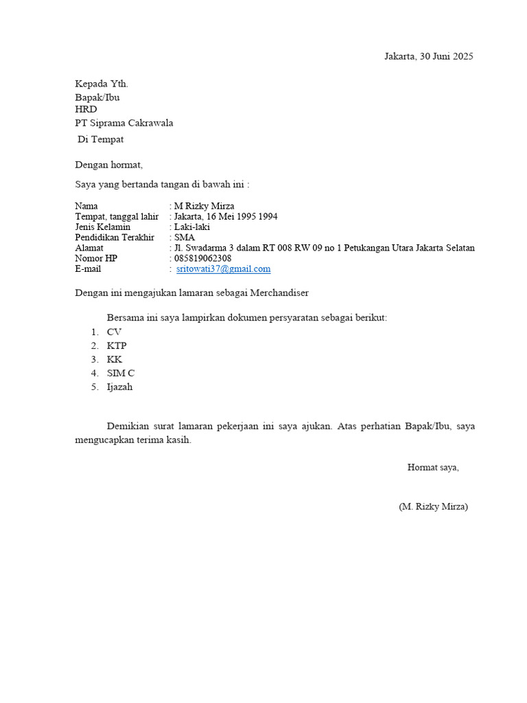 M Rizky Mirza | PDF