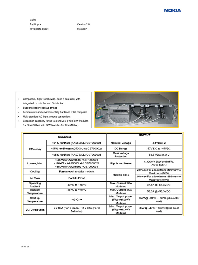 FPRB Flexi Power Rectifier Overview | PDF