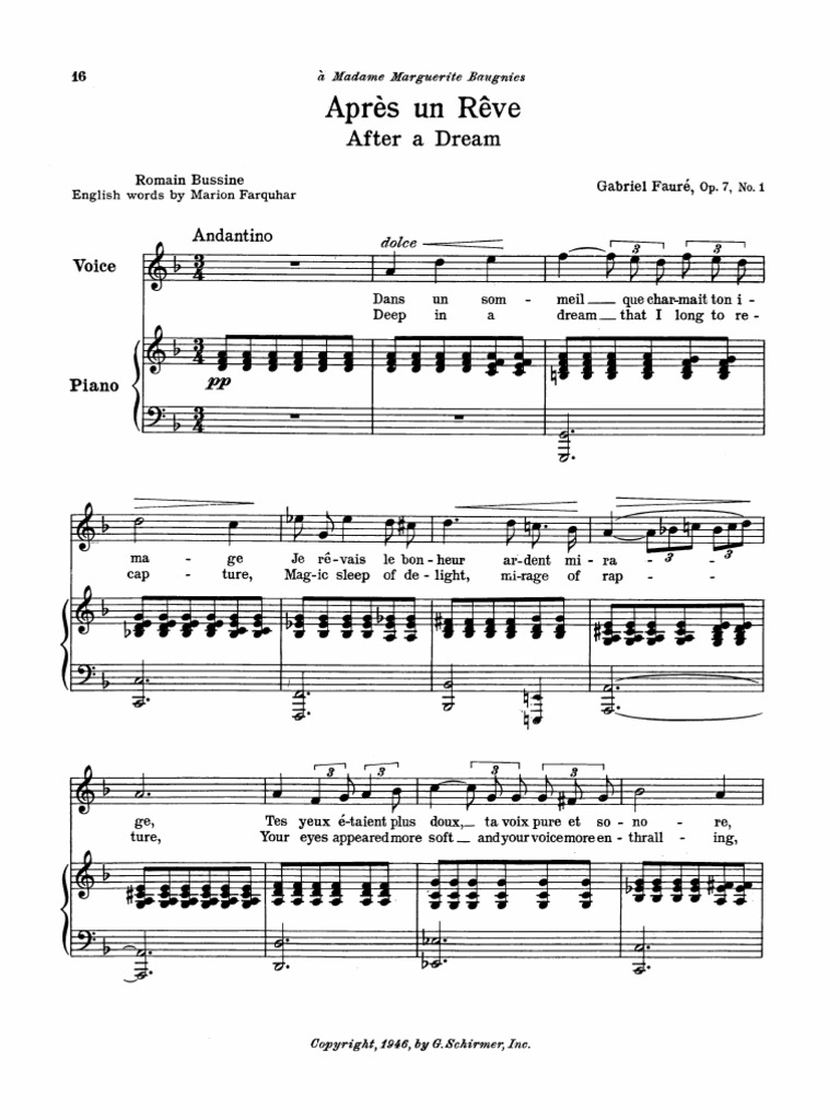 TalkFile - Apres Un Reve-G. Faure PDF | PDF