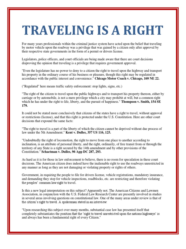 human rights right to travel