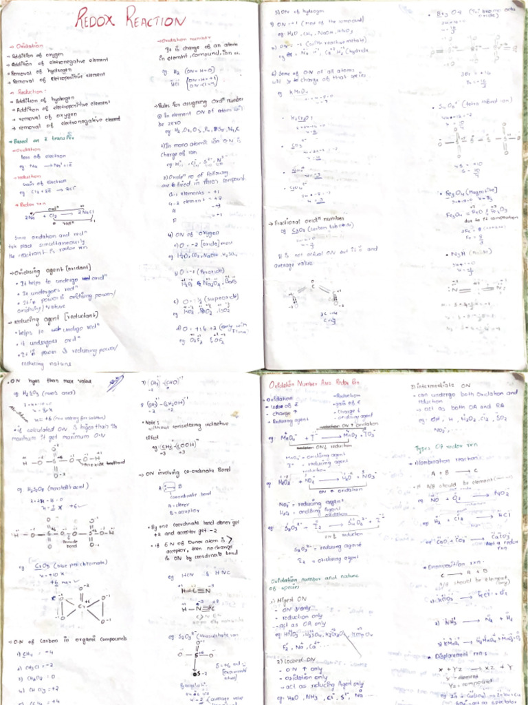 Redox RXN | PDF