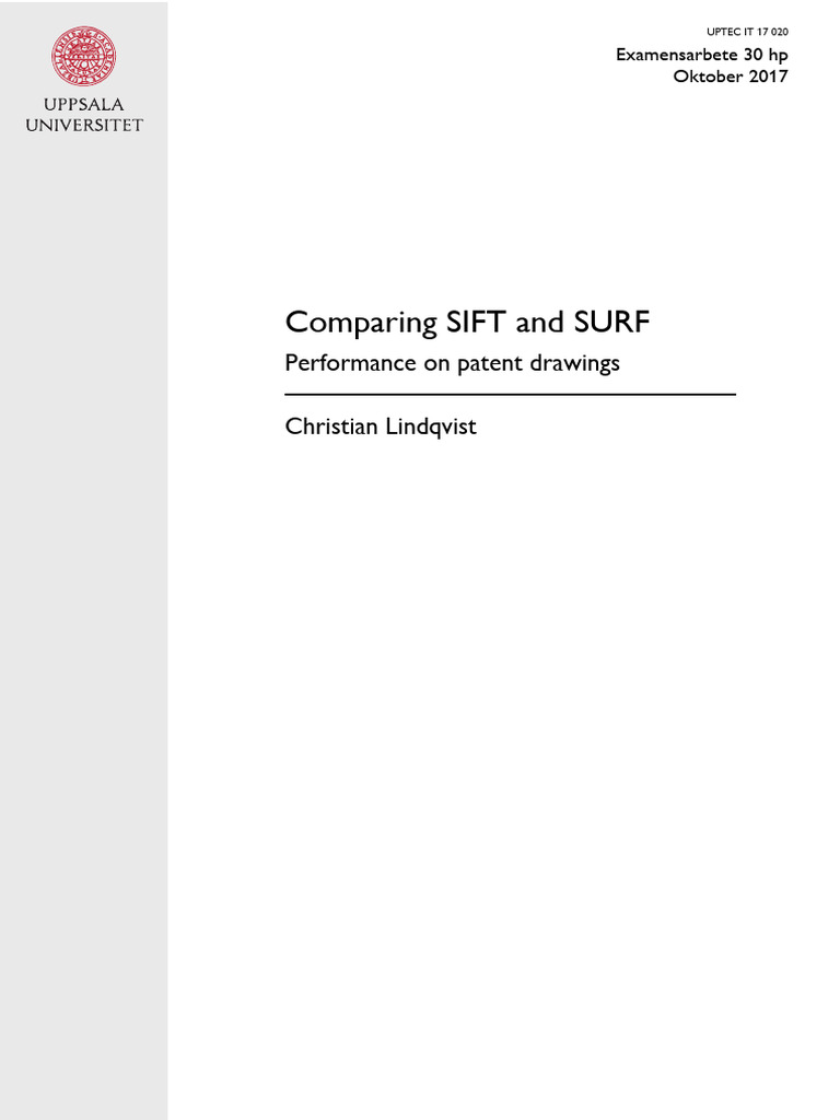 SIFT vs SURF: Patent Image Retrieval Performance | PDF | Computer Vision