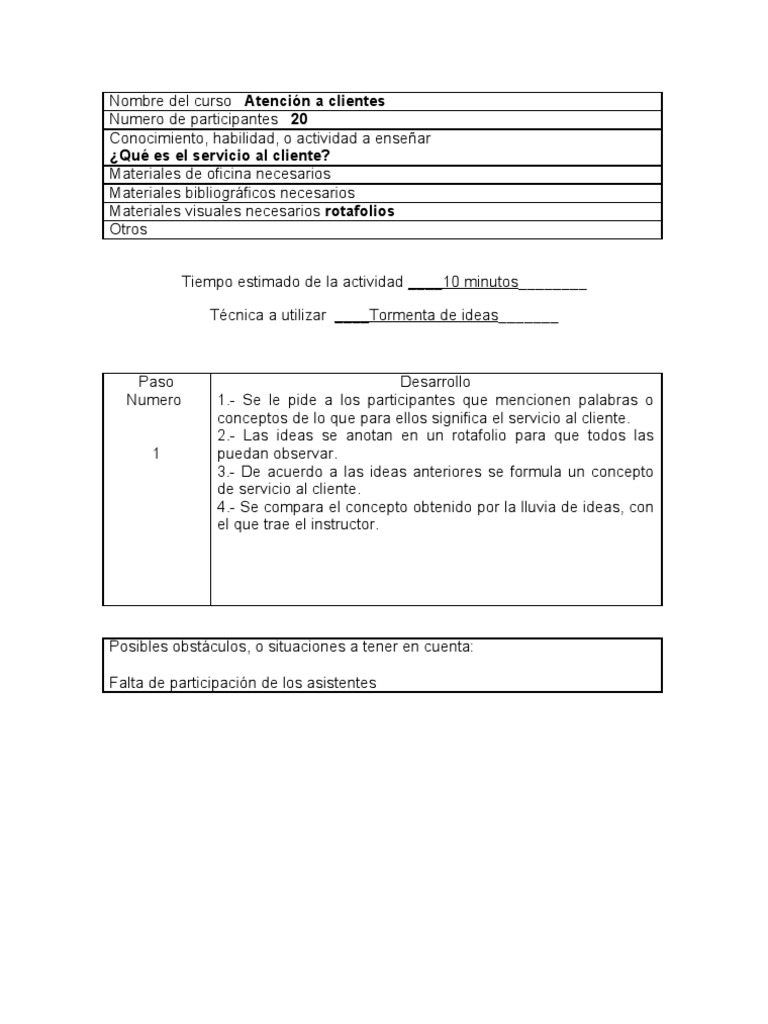 Formato Atencion a Clientes Servicio al cliente Conocimiento