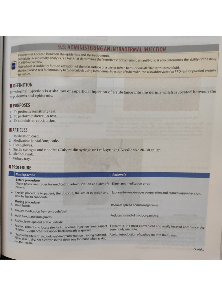 Intradermal Injection | PDF