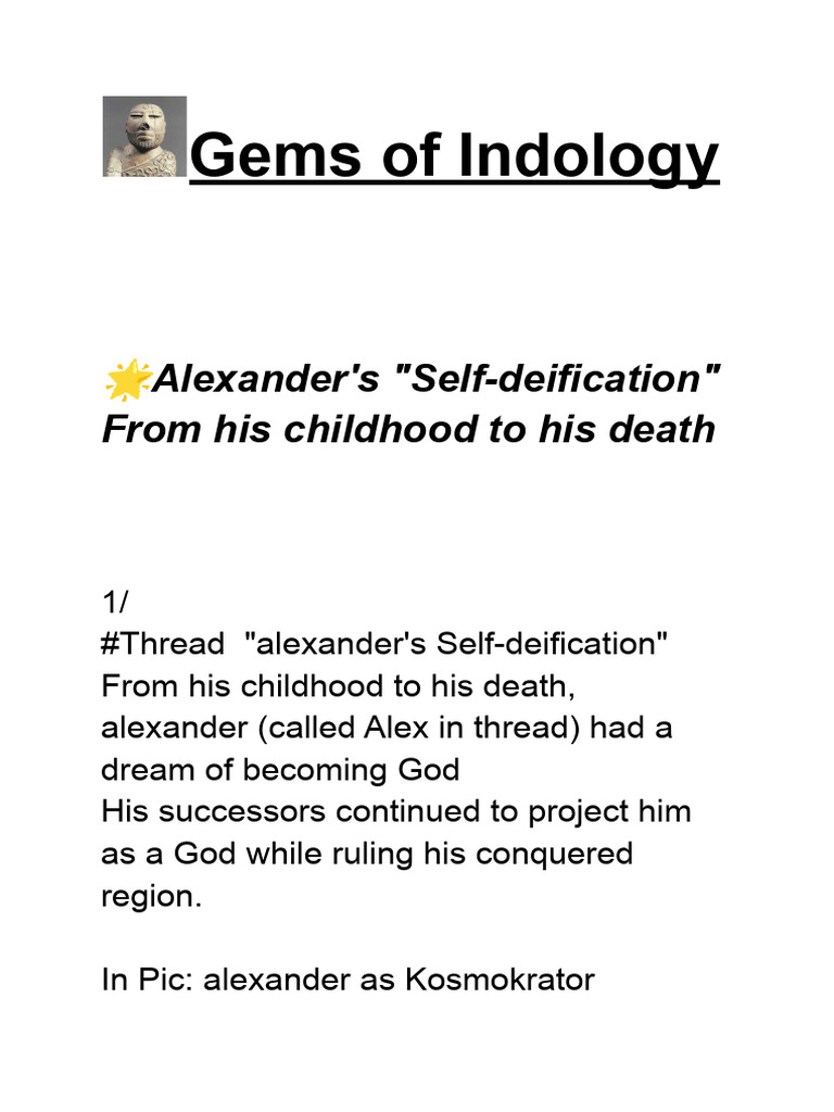 Alexander's Path to Self-Deification | PDF | Alexander The Great