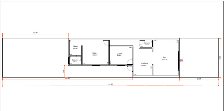 Dimensões de Ambientes Residenciais | PDF