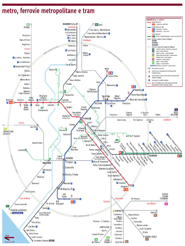 Mapa Do Metro de Roma | PDF