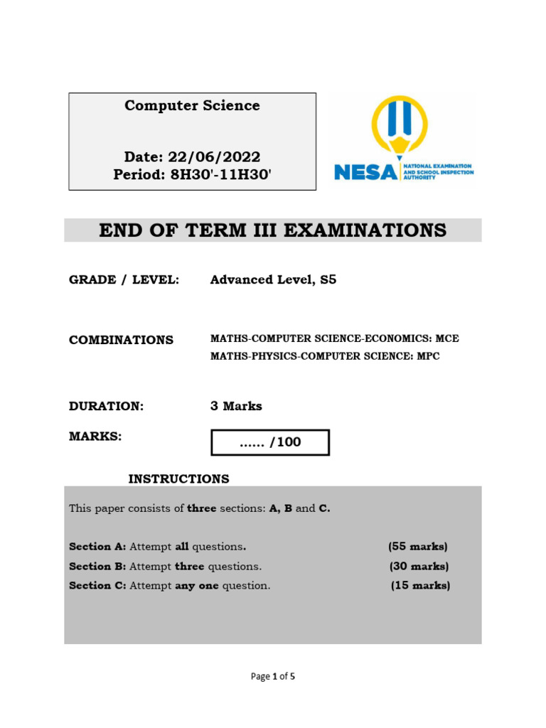 S5-COMP-2021 | PDF | Databases | Information Technology