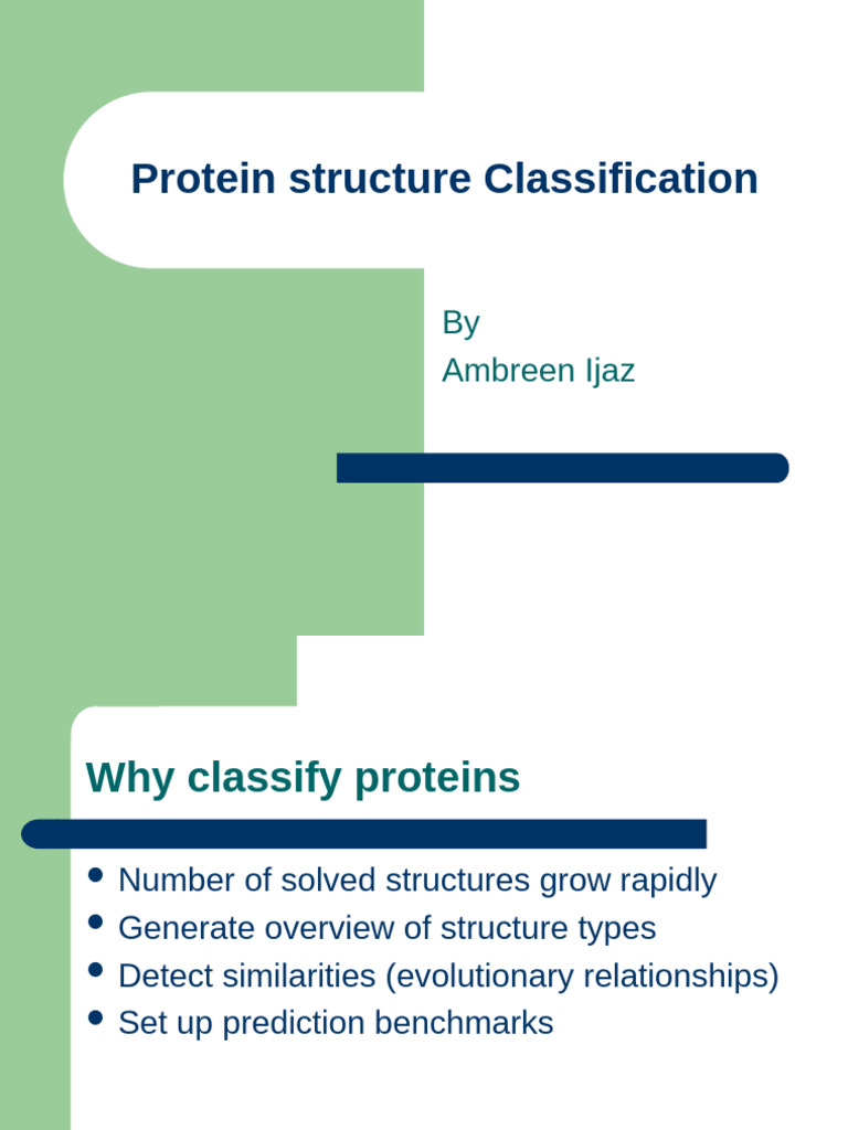 Protein Structure Classification Methods | PDF | Protein Domain ...