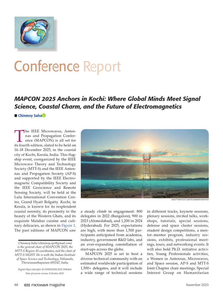 MAPCON 2025: Global Conference in Kochi | PDF | Terahertz Radiation ...