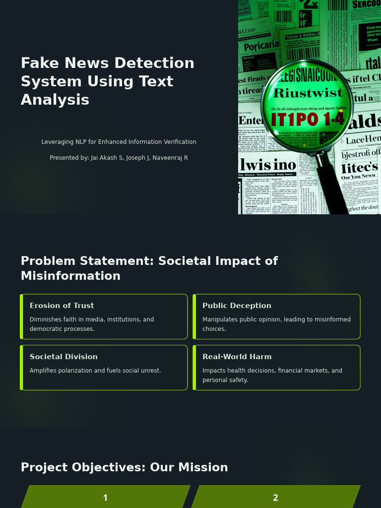 Fake News Detection System Using NLP | PDF | Machine Learning | Support ...