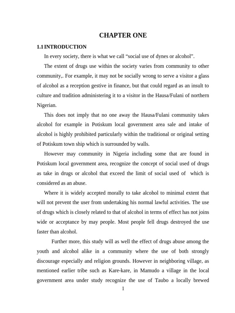 Social Impact of Drug Abuse in Potiskum | PDF | Substance Abuse ...