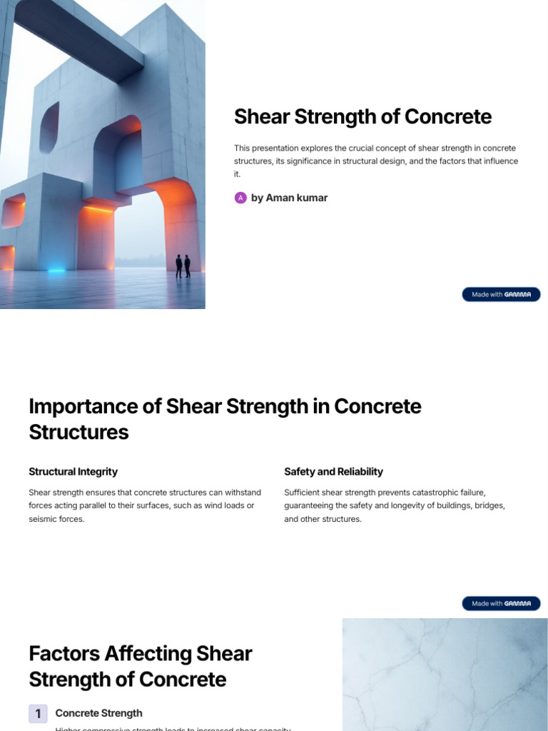 Shear Strength in Concrete Structures | PDF | Strength Of Materials ...
