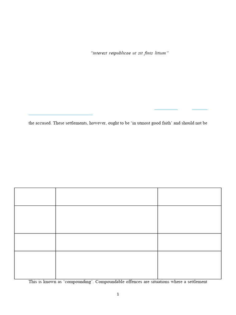 Understanding Compoundable Offences | PDF | Acquittal | Crimes