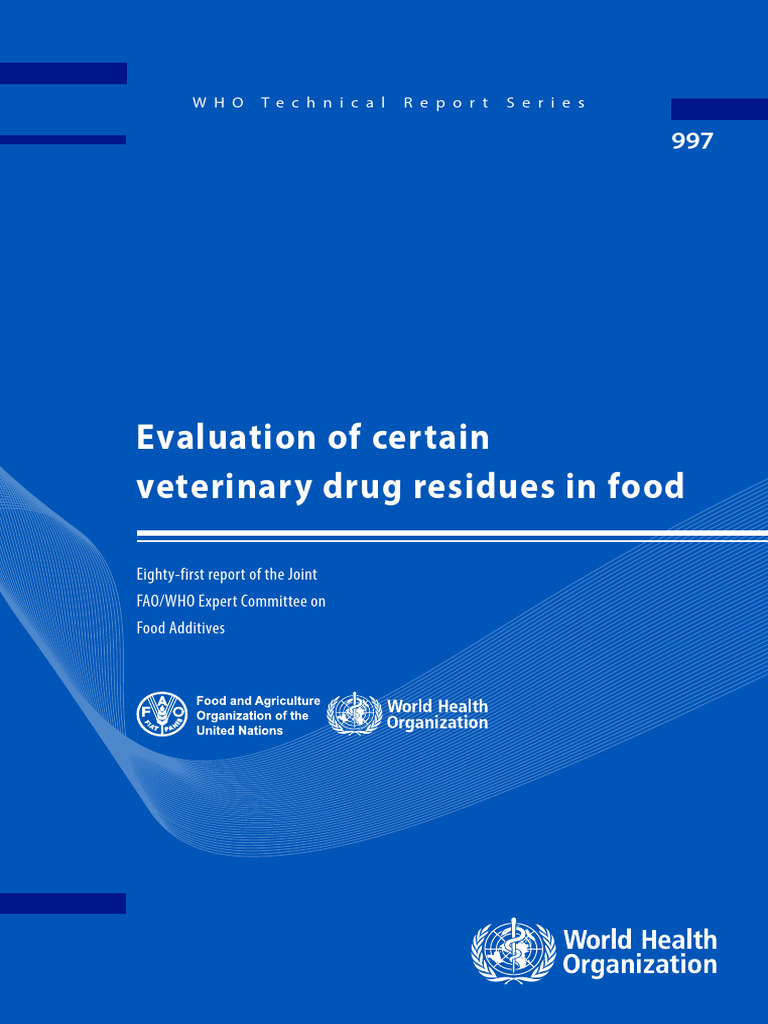 Veterinary Drug Residues in Food Evaluation | PDF