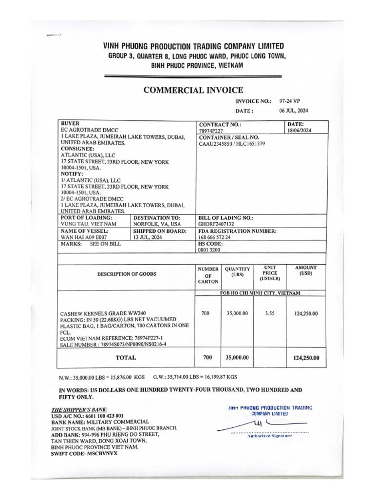Vinh Phượng Invoice 97 | PDF