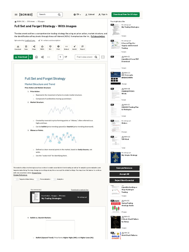 Price Action Trading Strategy Guide | PDF | Market Trend | Private Sector