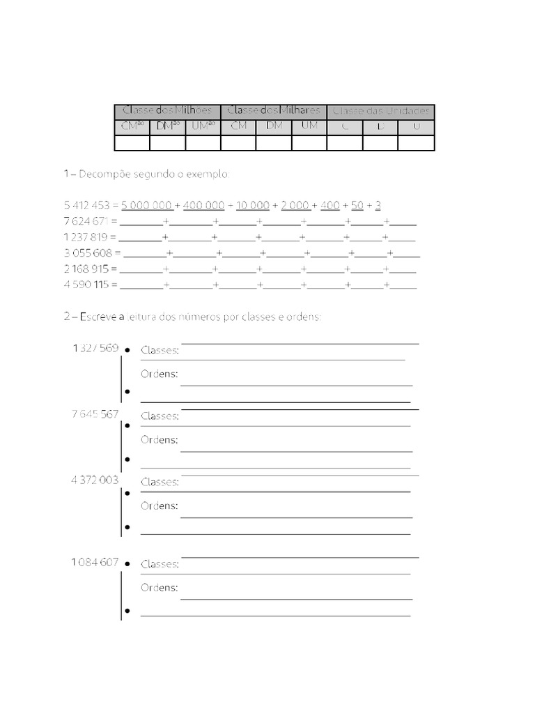 Ficha de Mate | PDF