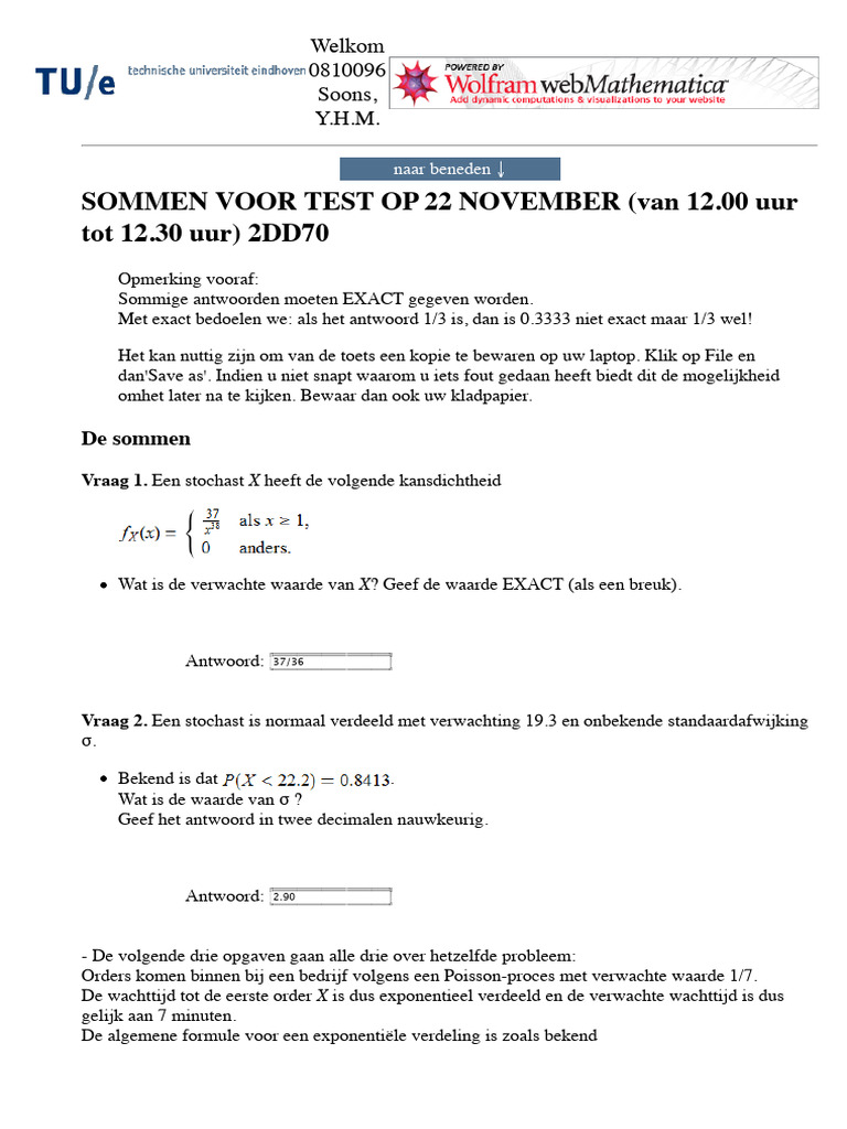 Toets Week 2 | PDF