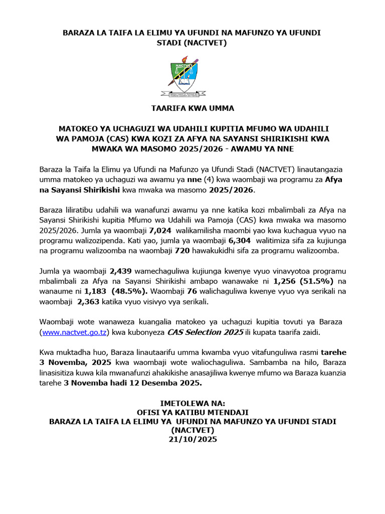 Revised Report Nacte | PDF