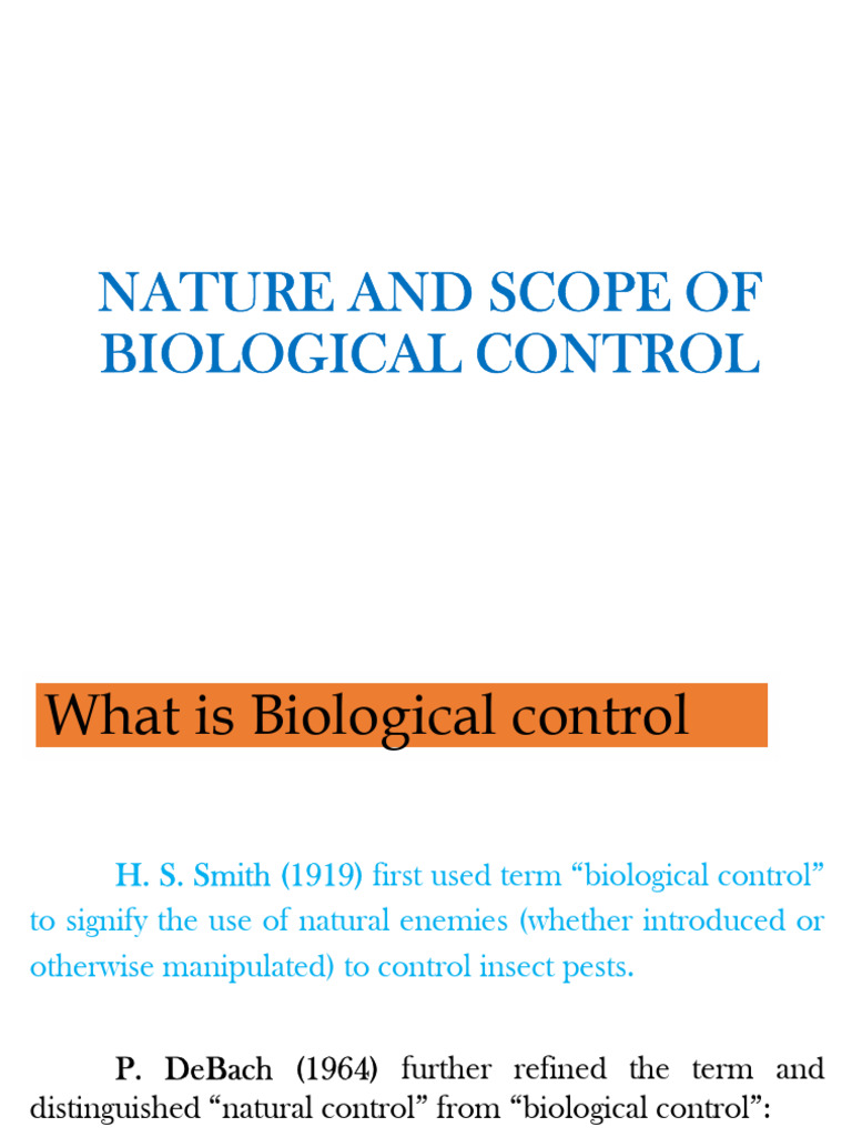 Overview of Biological Control Methods | PDF | Biological Pest Control ...