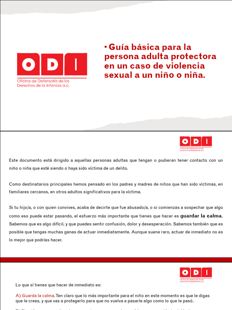 Guía para proteger a niños víctimas de abuso | PDF | Violación