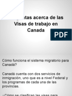 Respuestas Visas de Trabajo en Canada
