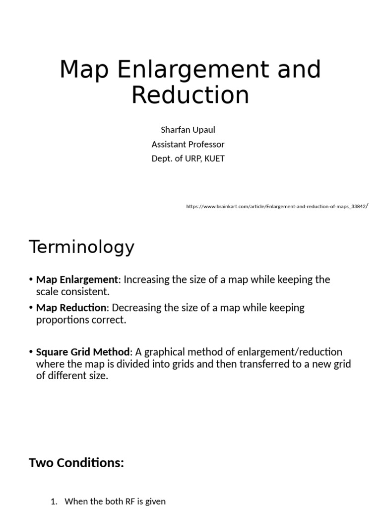 Map Enlargement and Reduction Techniques | PDF | Map | Applied Mathematics