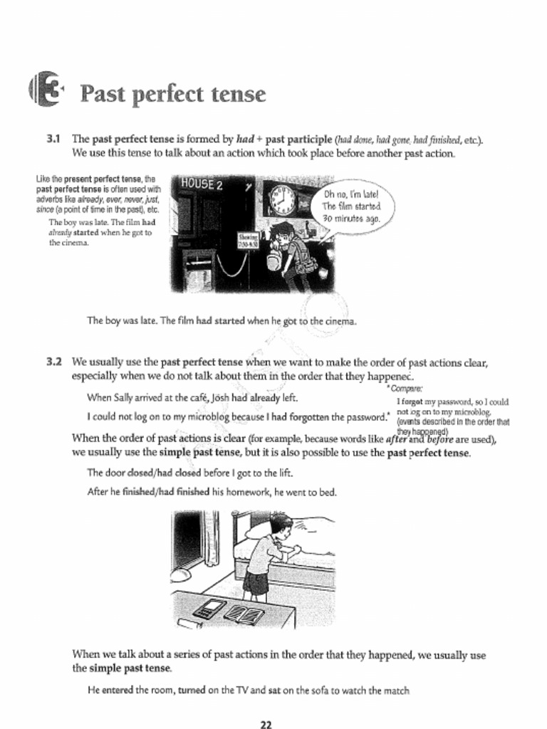 Past Perfect Notes - Answers | PDF