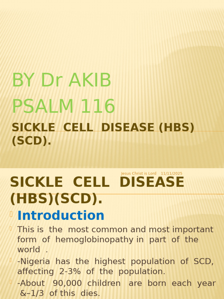 Understanding Sickle Cell Disease (SCD) | PDF | Medical Specialties ...