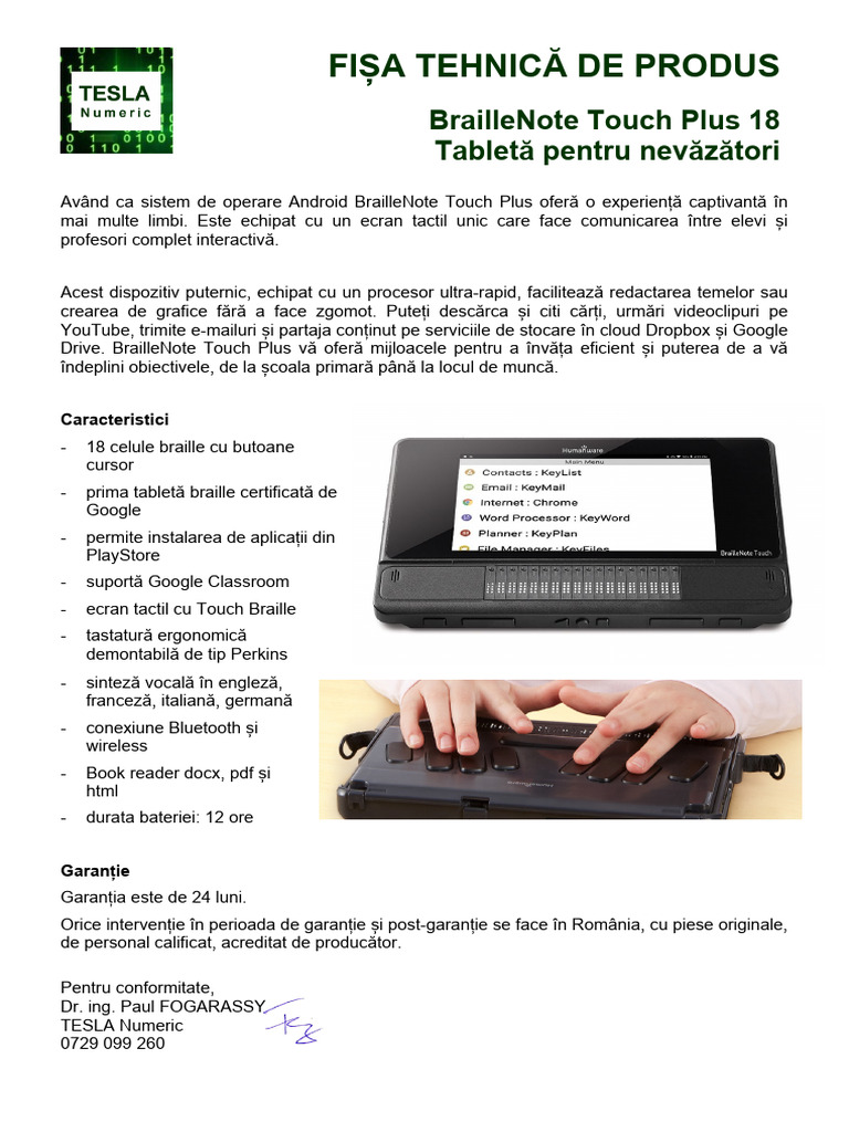 FT BrailleNote18 | PDF