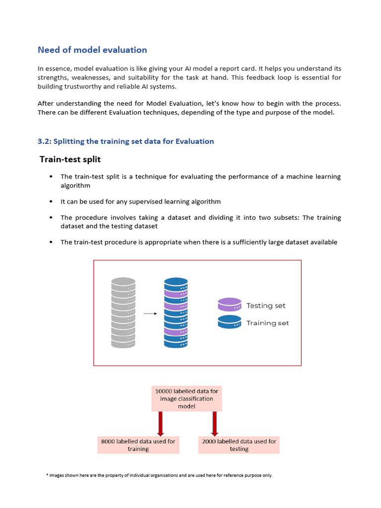 Model Evaluation Techniques in AI | PDF