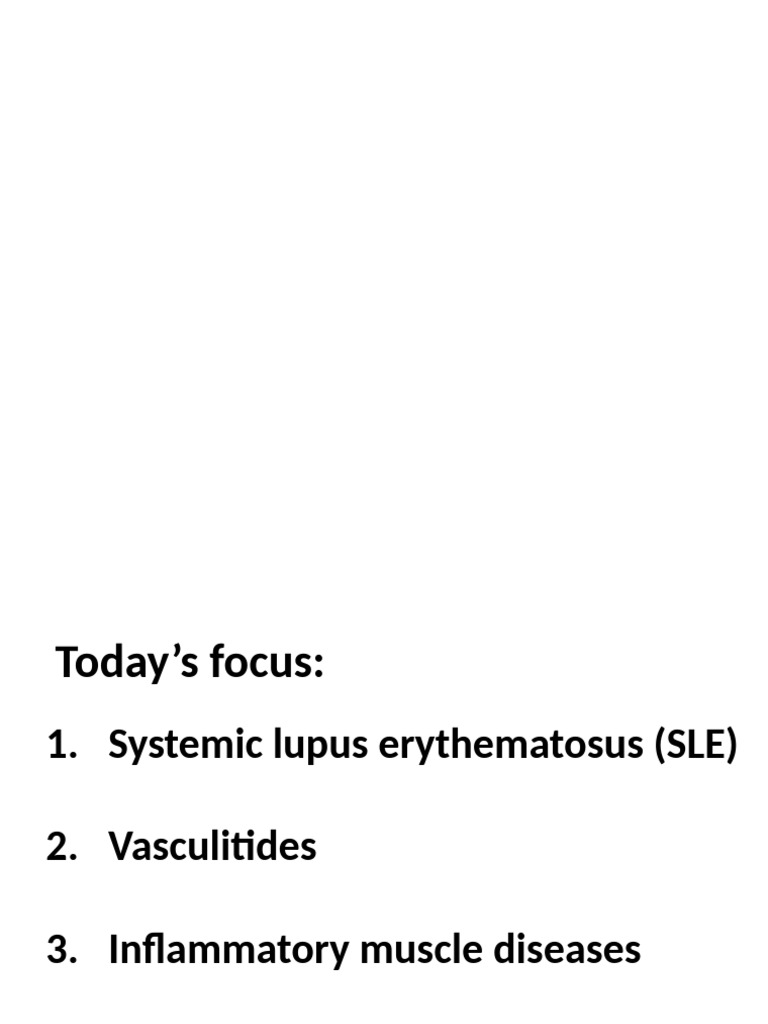Myositis and SLE Overview Guide | PDF | Immune System | Interferon