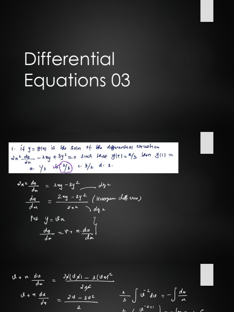 Differential Equations 03 | PDF
