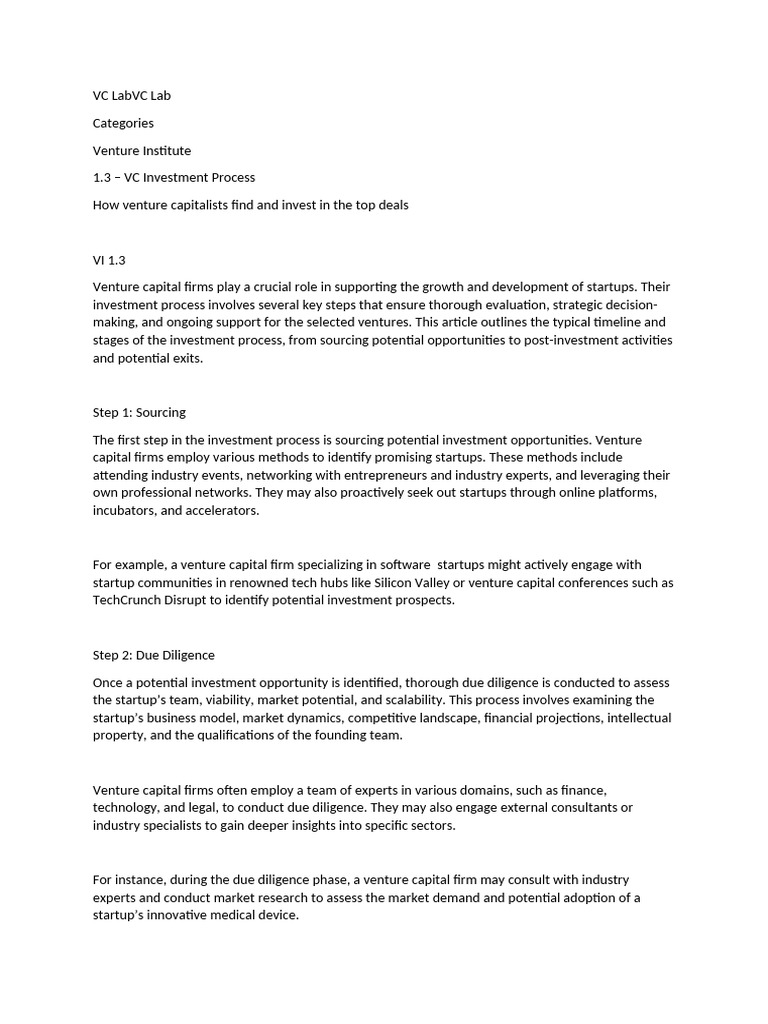 Venture | PDF | Venture Capital | Corporate Finance