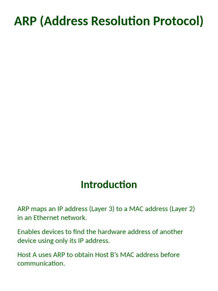 ARP Seminar Presentation Final | PDF