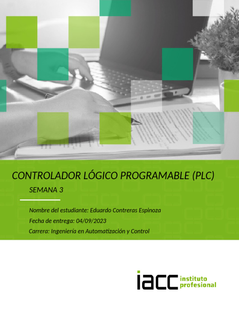 Semana 3 PLC | PDF | Controlador lógico programable | Lenguaje de ...