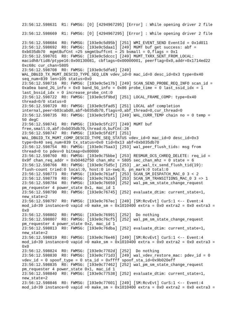 Driver File Error Log Analysis | PDF | Computer Architecture | Computer ...
