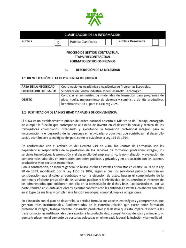 GCCON F 046 EstudiosPreviosV03 | PDF | Sustentabilidad | Turismo
