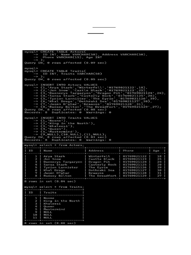 SQL Joins and Employee Queries Guide | PDF | Chess | Chess Theory