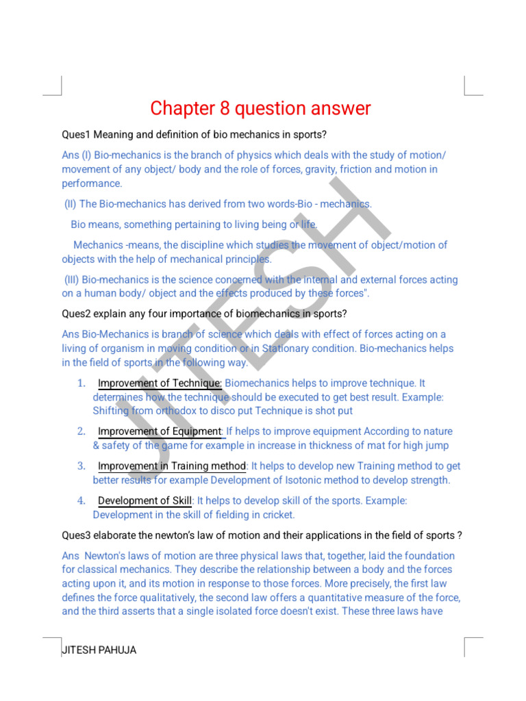 Converted_Chapter 8 Question Answer | PDF | Force | Friction