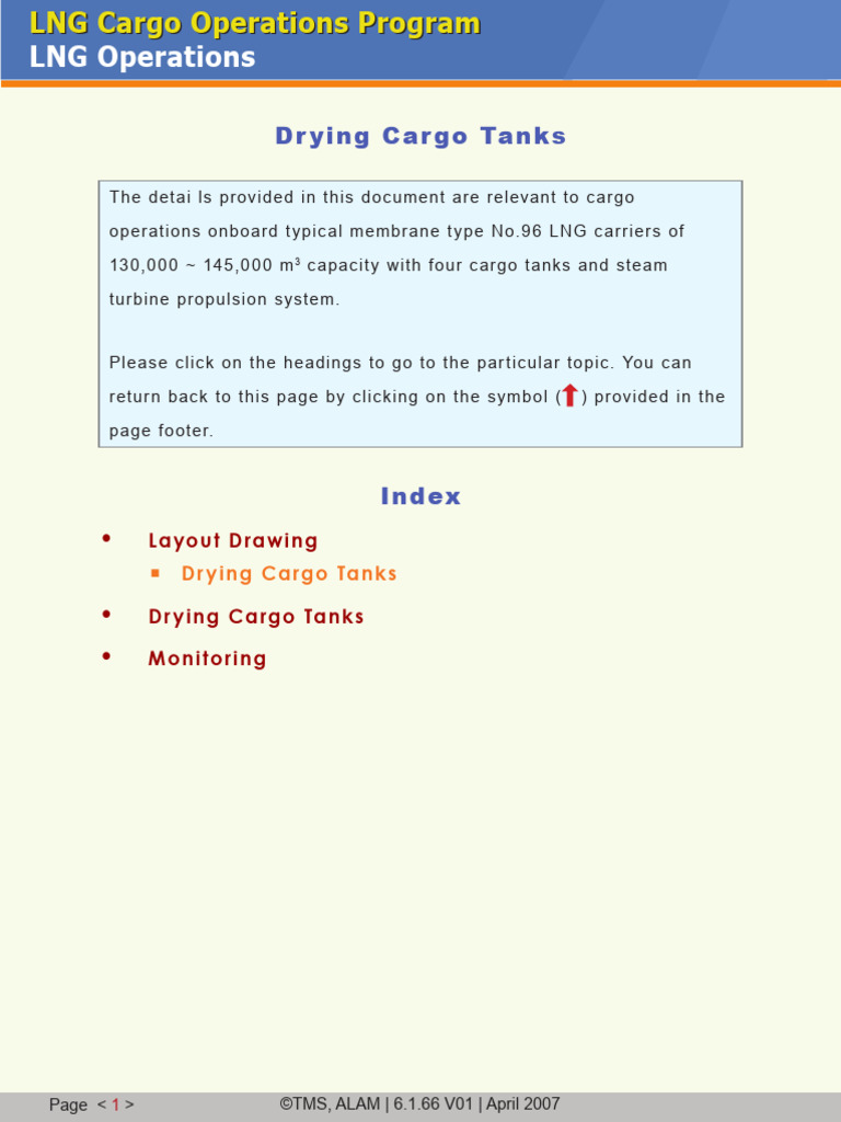 LNG Cargo Tank Drying Procedures | PDF | Hydraulics | Transparent Materials