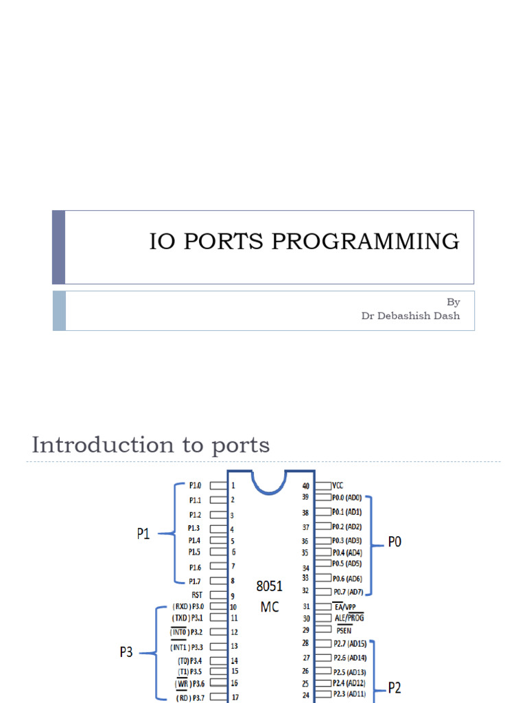 7 I - O Ports Programming 06-08-2024 | PDF | Computer Data | Electronic ...