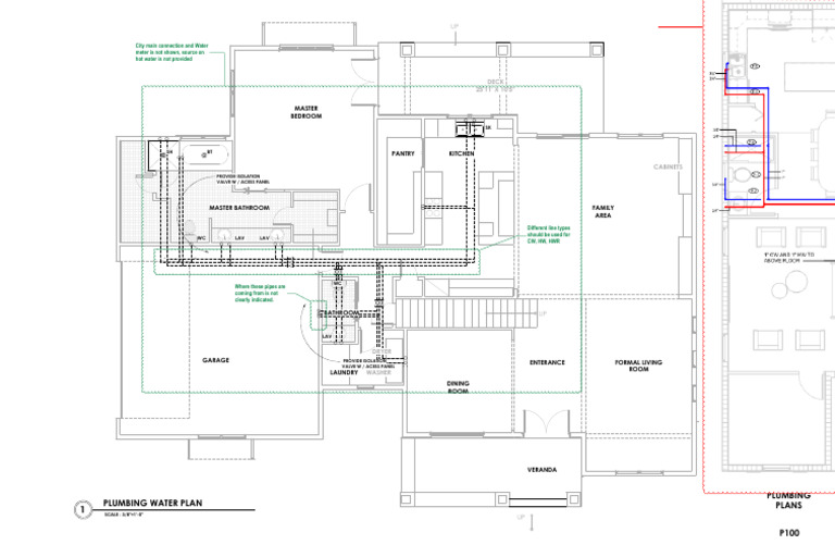 Plumbing Water Plan Sample Drawings | PDF | Interior Design | Home
