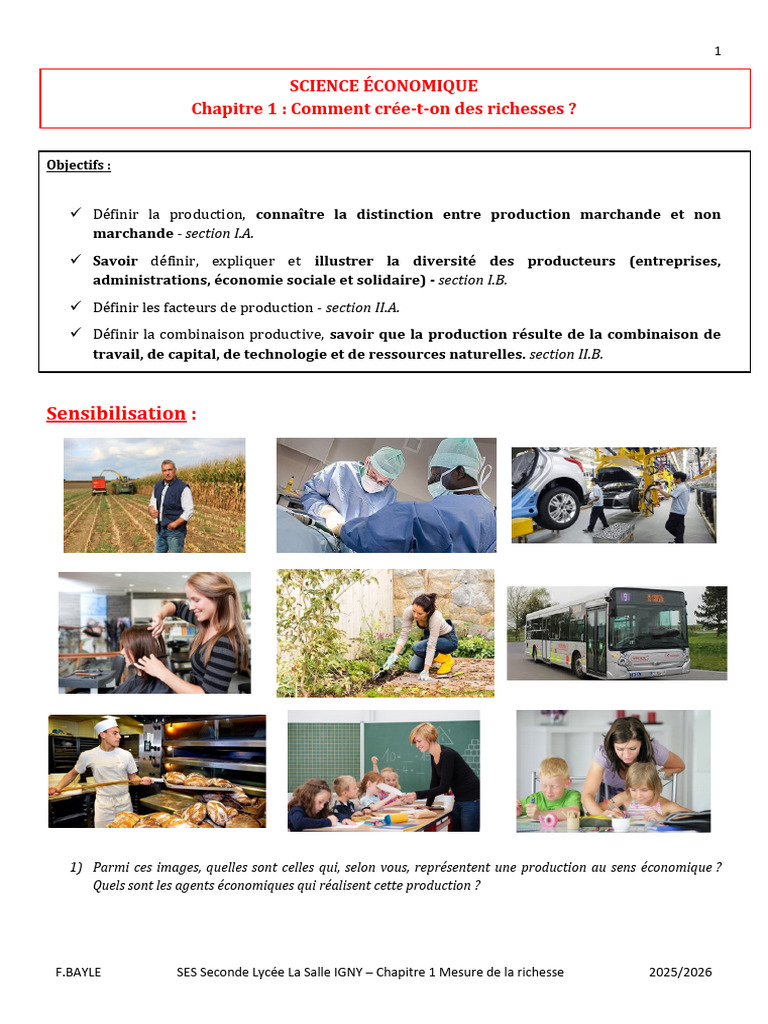 Mesure de la richesse en économie | PDF | Capital (Économie) | Économie