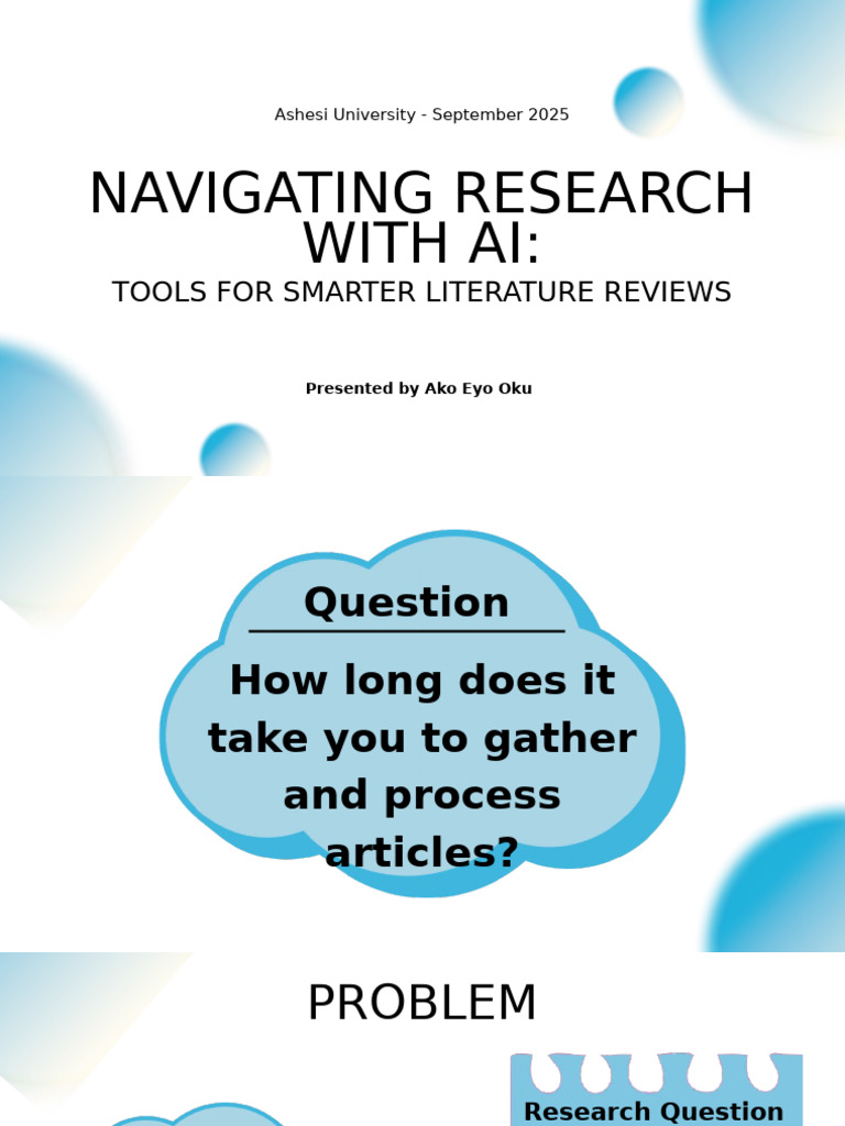 AI Tools for Efficient Literature Reviews | PDF | Systematic Review ...
