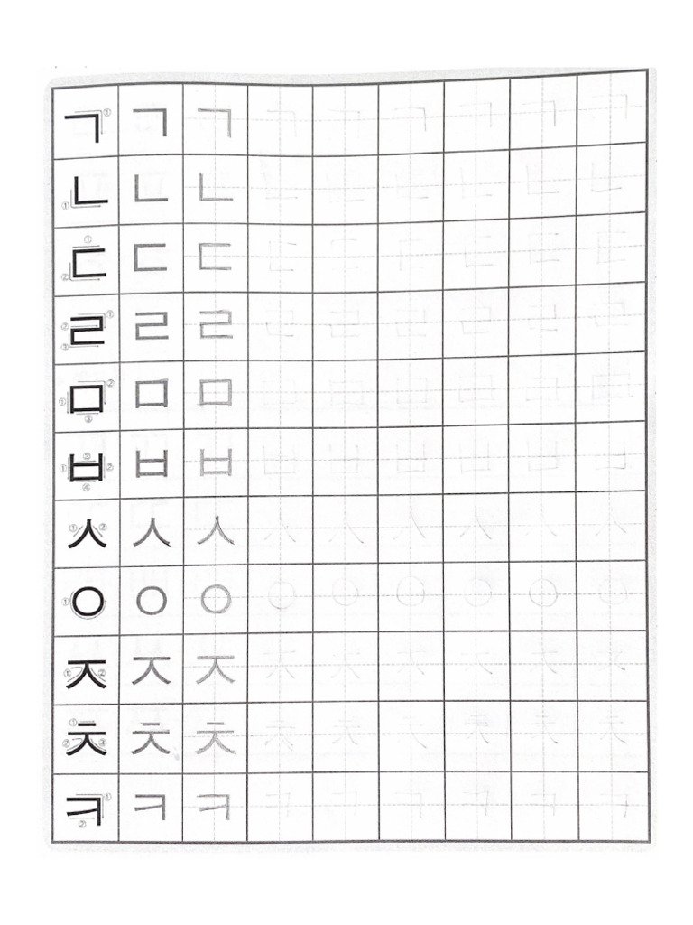 Hangeul Sheet | PDF