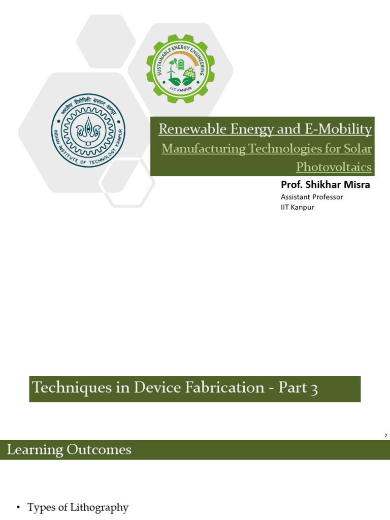 Lithography and Etching in IC Manufacturing | PDF | Sputtering ...