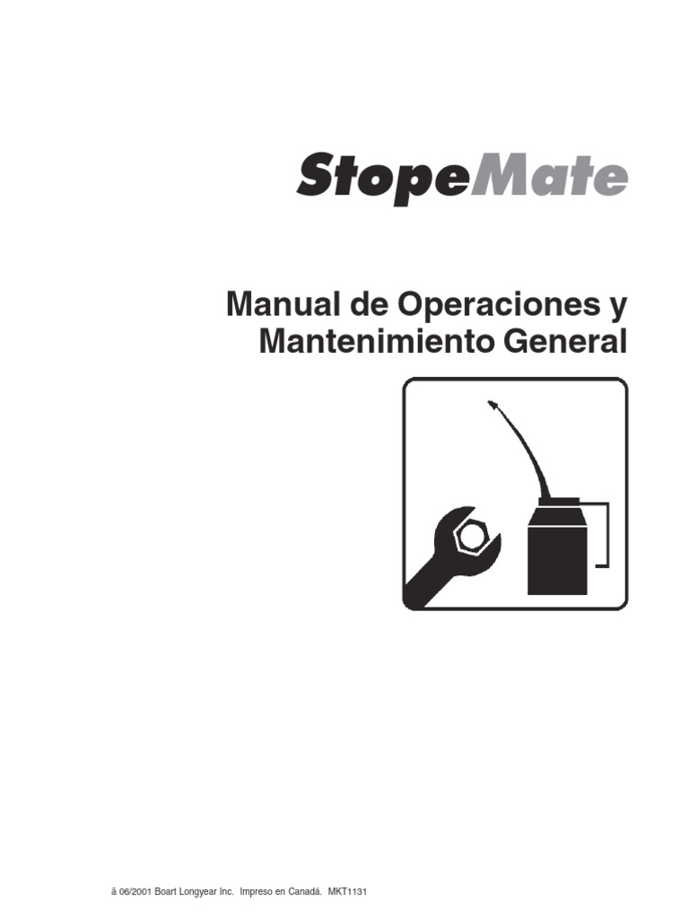 Manual de Operaciones StopeMate | PDF | Filtración | Neumático